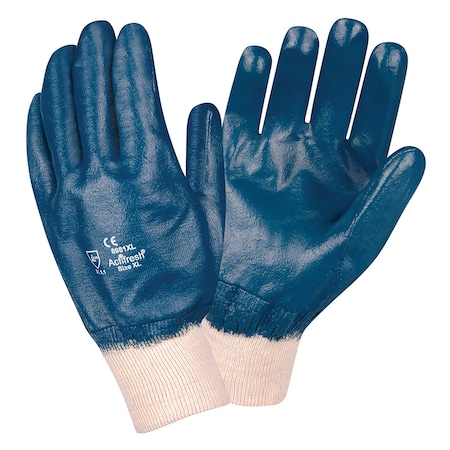 Cordova Supported, Brawler II, Nitrile, Smooth, Interlock Gloves, Fully Coated, S, 12PK 6981S